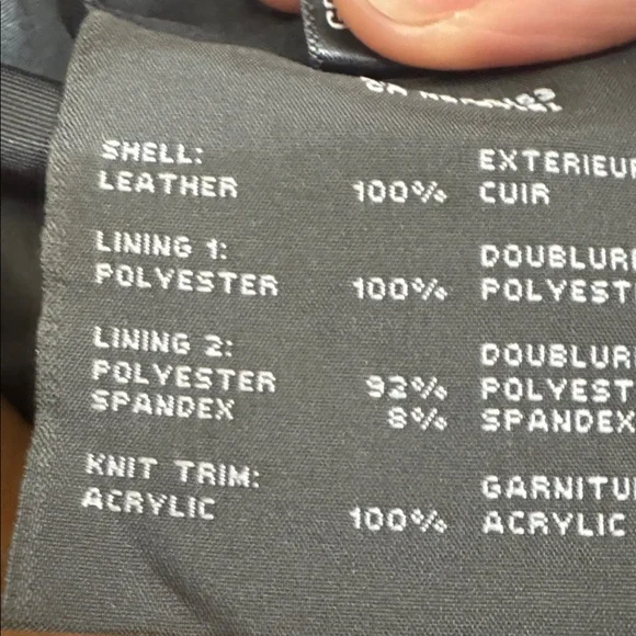 Andrew Marc Genuine Leather Moto Jacket Brown Asymmetrical Zip Size M - Picture 6 of 7